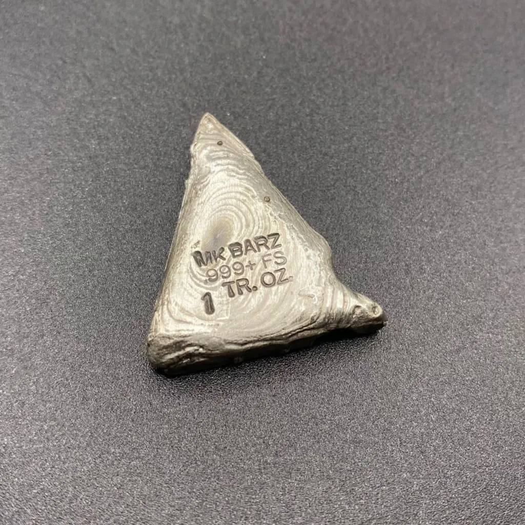 1 Oz MK BarZ  "Swiss Cheese“ Hand Poured .999 FS Bar
