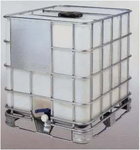 1000 L Plastic Tote with Aluminum Cage