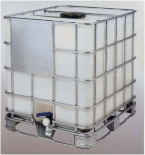 1000 L Plastic Tote with Aluminum Cage