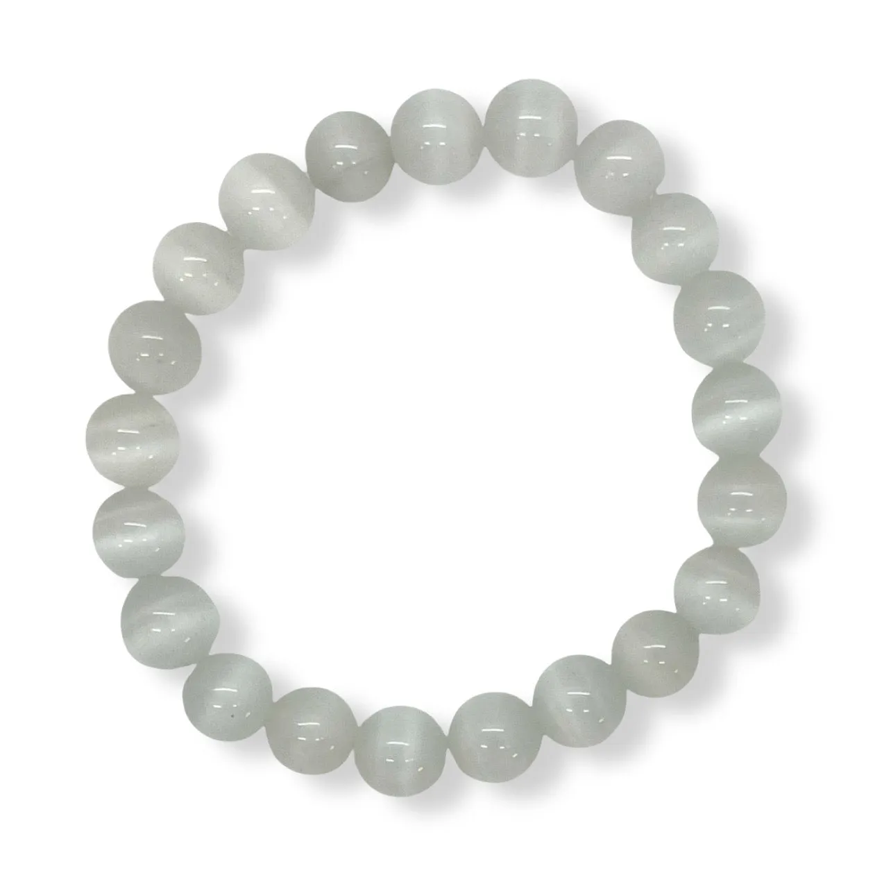 10MM SELENITE BEADED bracelet