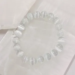 10MM SELENITE BEADED bracelet