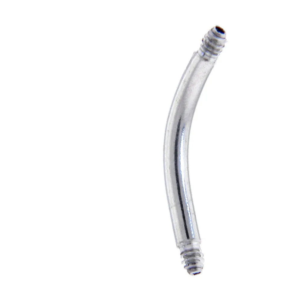 14 Gauge 316l Stainless Steel Replacement Curved Barbell 7/16