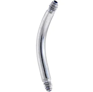 14 Gauge 316l Stainless Steel Replacement Curved Barbell 7/16