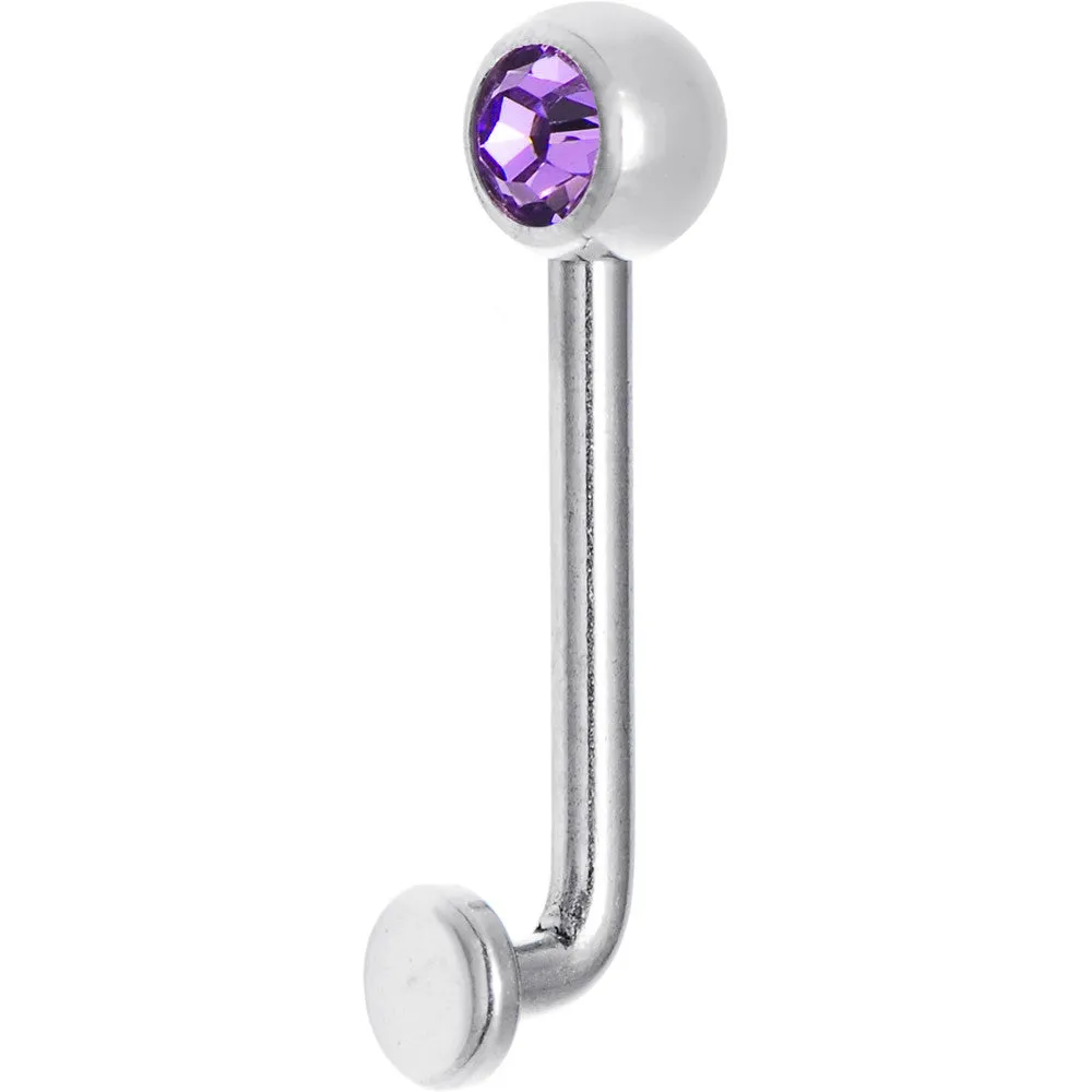 14 Gauge 5mmTanzanite Gem Vertical Hood Piercing -1/2 2mm Rise