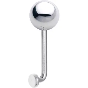 14 Gauge 8mm Steel Ball Vertical Hood Piercing -1/2 2mm Rise