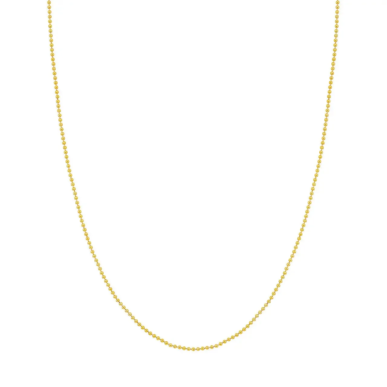 1.5mm 14K Gold Beaded Chain