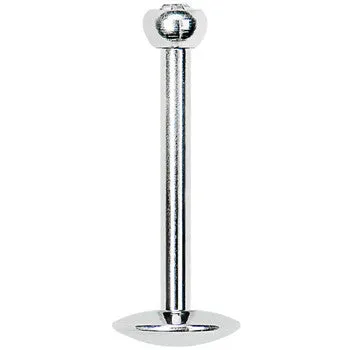 16 Gauge 3/8 Internally Threaded 2.5mm Gem Ball Labret