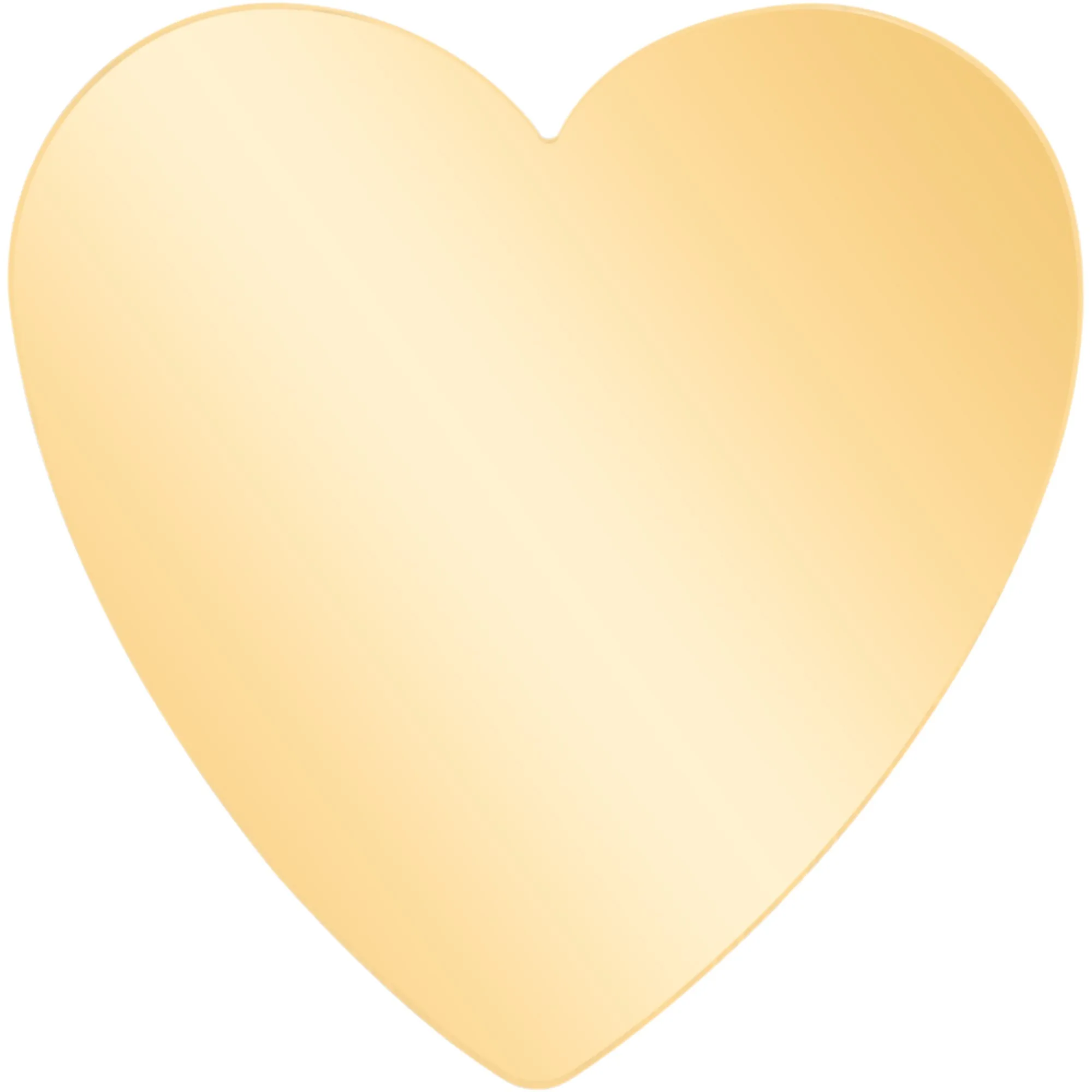16 Gauge 5/16 Gold Tone Simple Heart Internally Threaded Labret Tragus