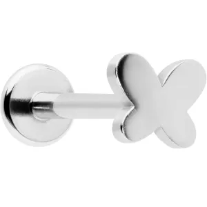 16 Gauge 5/16 Simple Butterfly Internally Threaded Labret Monroe Tragus