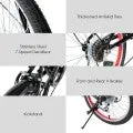 20" Lightweight Adult Folding Bicycle Bike with 7-Speed Drivetrain Dual V-Brakes