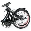 20" Lightweight Adult Folding Bicycle Bike with 7-Speed Drivetrain Dual V-Brakes