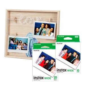 3 Pack Película Instax Wide   Marco