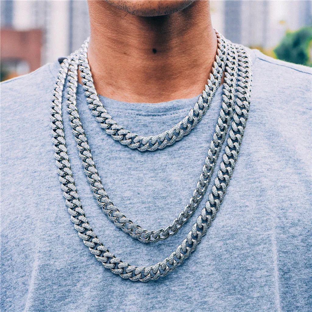 30" Iced Cuban Link Chain - 12mm [Ship To The US Only]