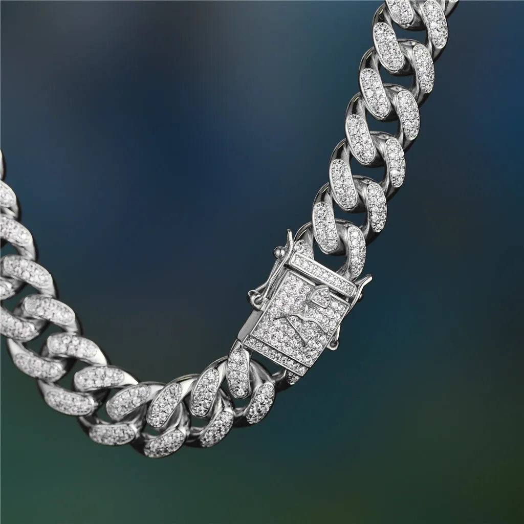 30" Iced Cuban Link Chain - 12mm [Ship To The US Only]