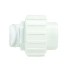 3.75'' White Standard Abs Female and Male Threaded Union for
