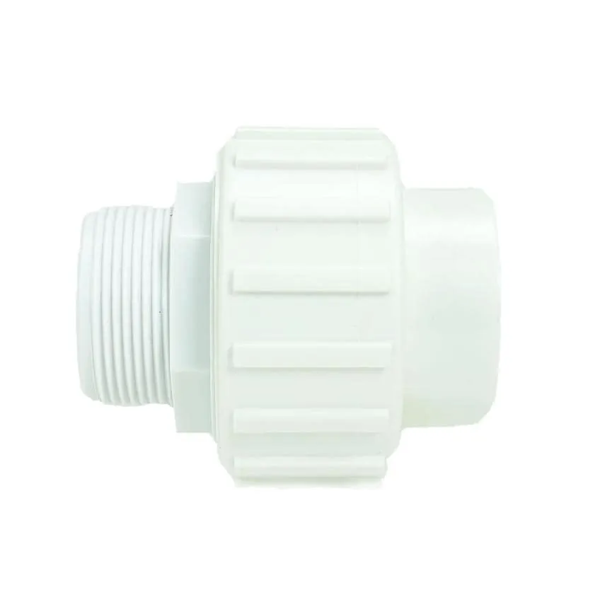 3.75'' White Standard Abs Female and Male Threaded Union for
