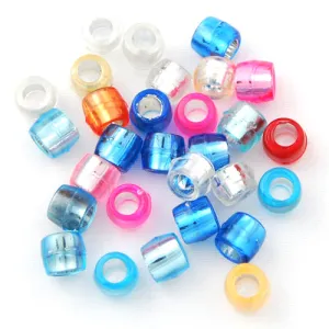 4 MM Silver Lined Hole Plastic Beads,Sold per one package of 15000 PCS