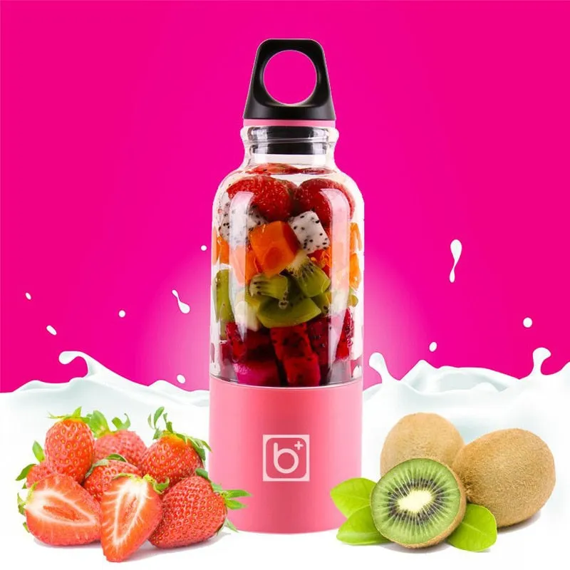 500ml Portable Juicer Cup USB Rechargeable Electric Blender Mixer Bottle