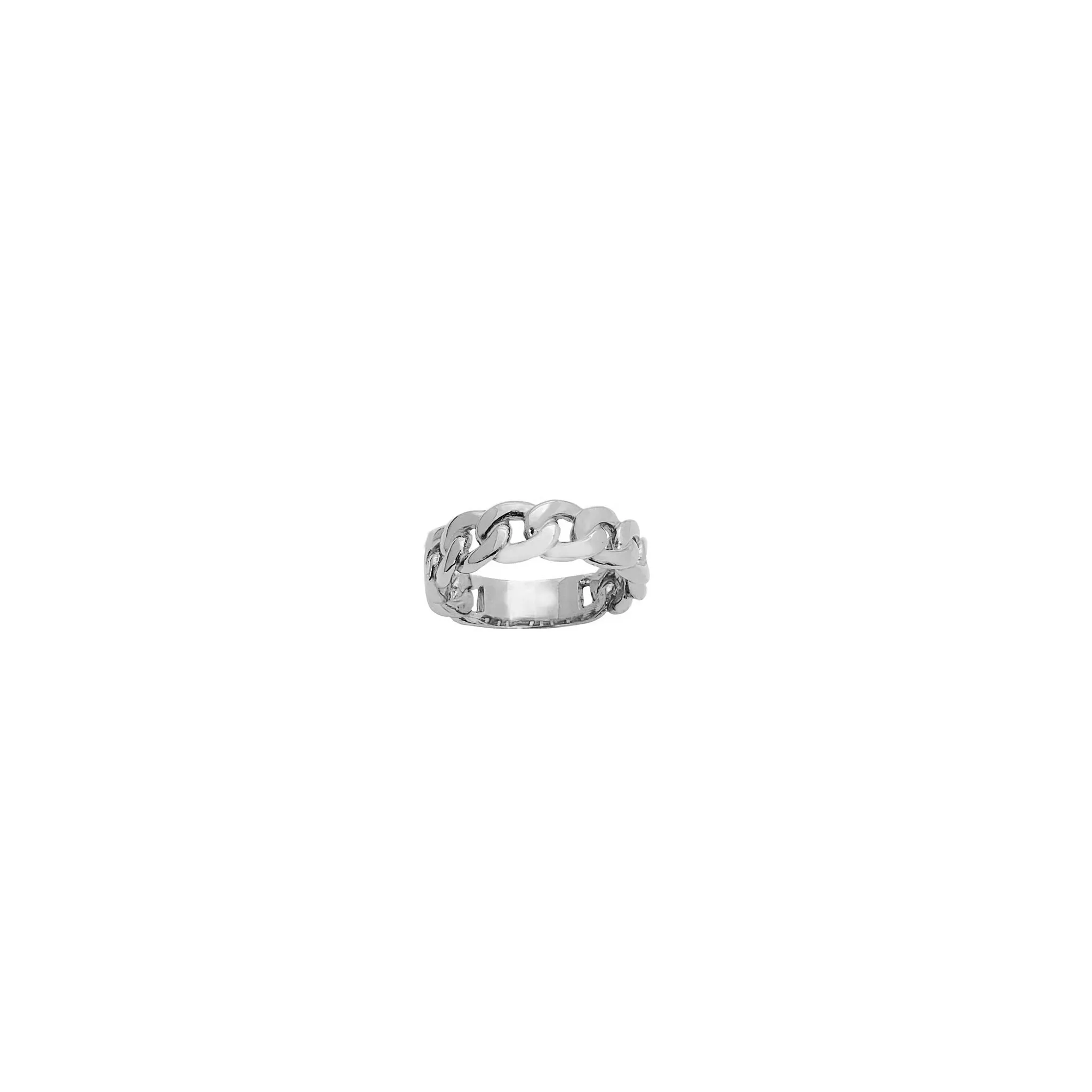 [5.5mm] Glossy Cuban Ring (14K)