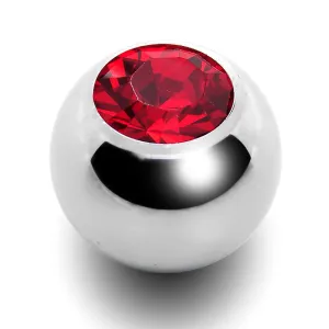 5mm Light Siam Replacement Ball Created with Crystals