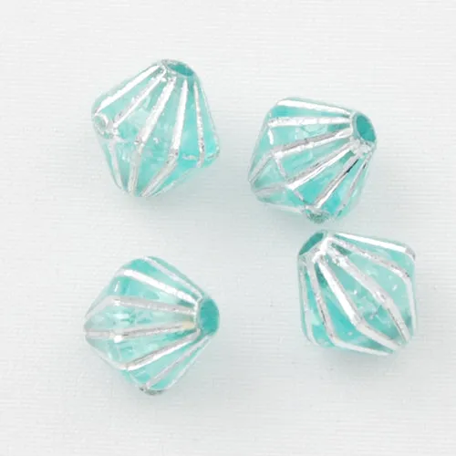 6 MM Silver Line Plastic Beads,Sold per one package of 5800 PCS