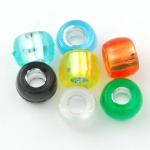 6*9 MM Silver Lined Hole Plastic Beads,Sold per one package of 1800 PCS