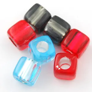7.5 MM Silver Lined Hole Plastic Beads,Sold per one package of 1600 PCS