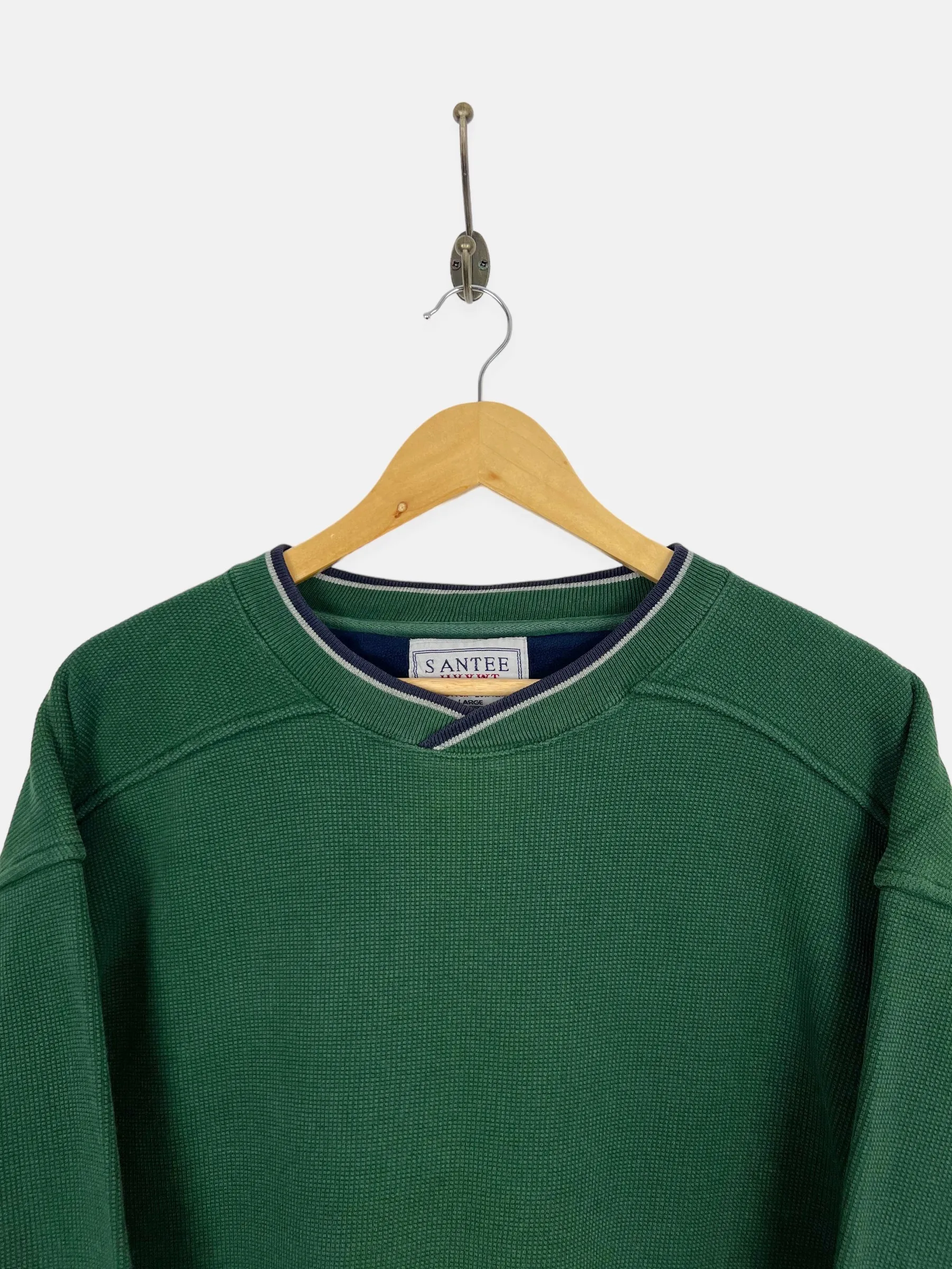 90's Green Heavyweight Vintage Sweatshirt Size L