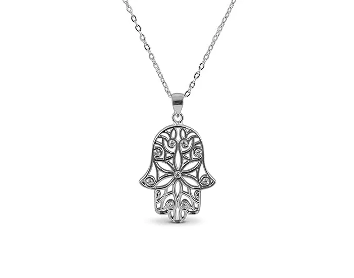 925 Silver Hamsa (Guru) Necklace