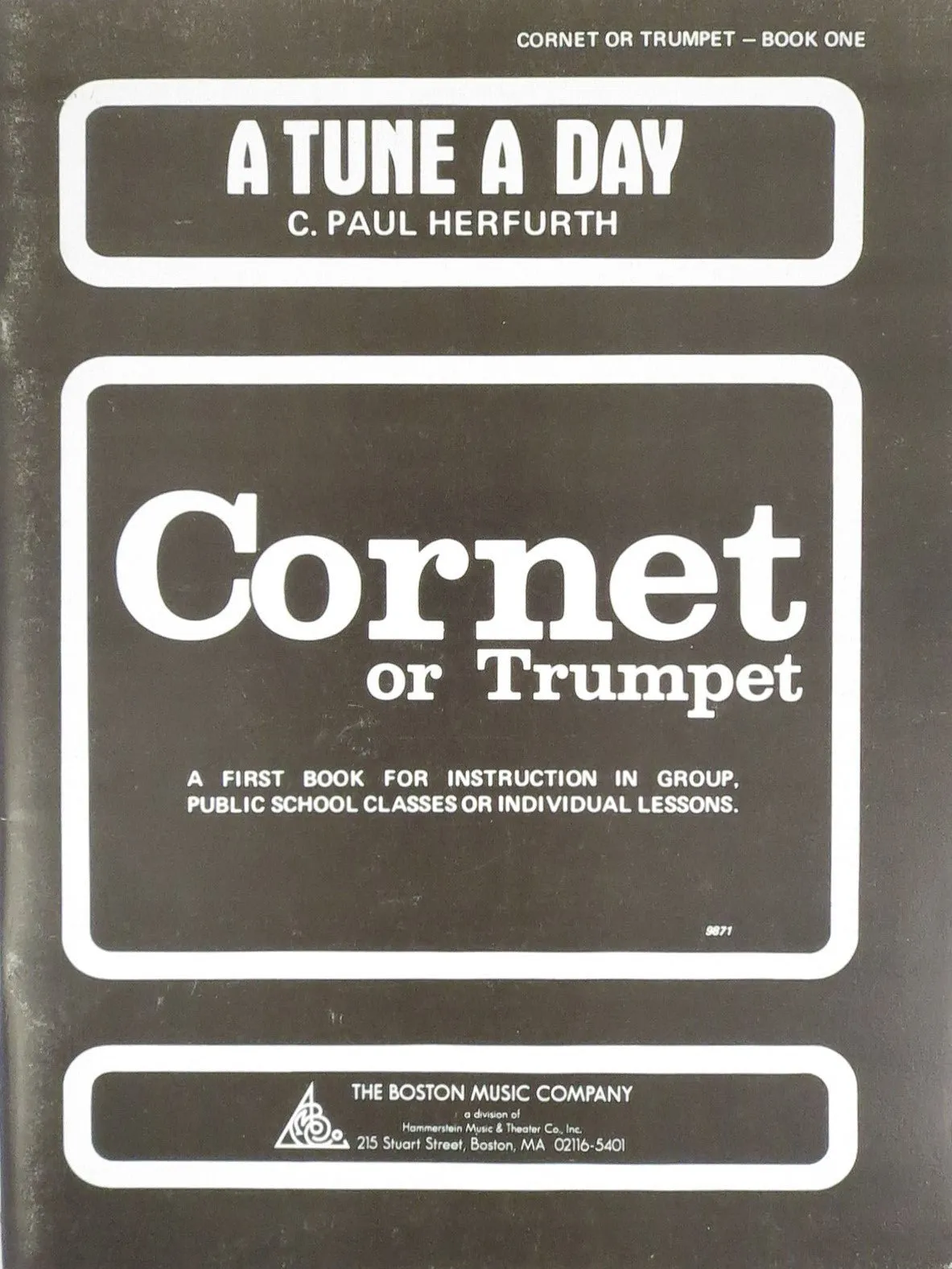 A Tune A Day - Cornet Or Trumpet, Book One