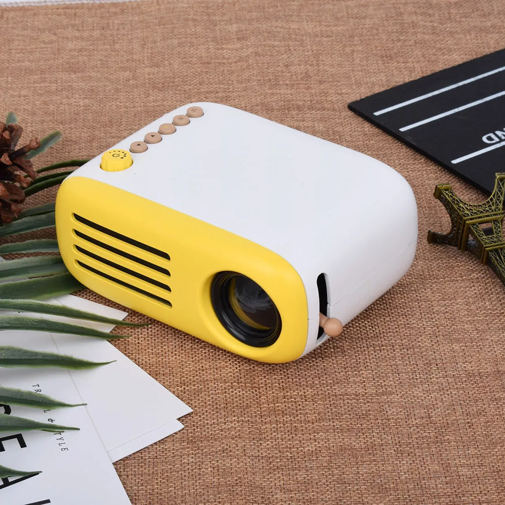 AAO YG200 Mini LED Pocket Projector USB HDMI Support 1080P Home Beamer Kids Gift Video Portable Projector