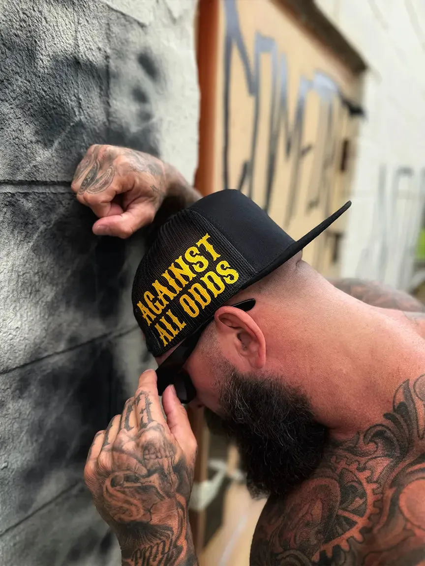 AGAINST ALL ODDS SIDE STYLE BLACK HAT