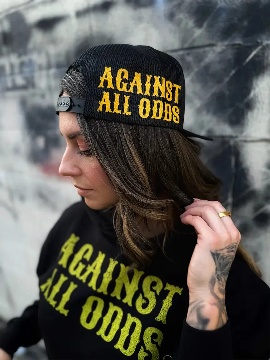 AGAINST ALL ODDS SIDE STYLE BLACK HAT