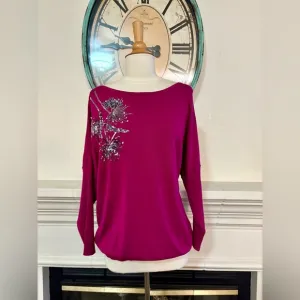 Alfani Silver Embellished Sweater