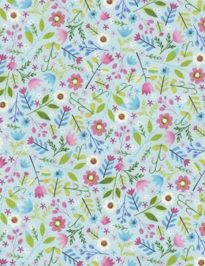 Allover Floral Sky