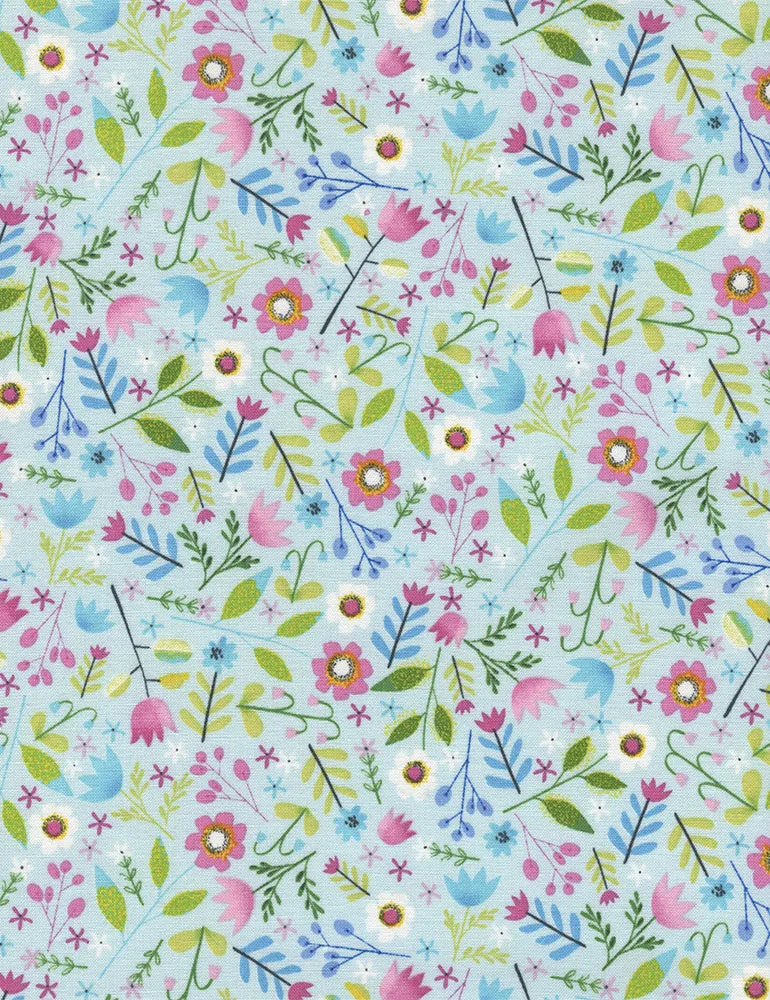Allover Floral Sky