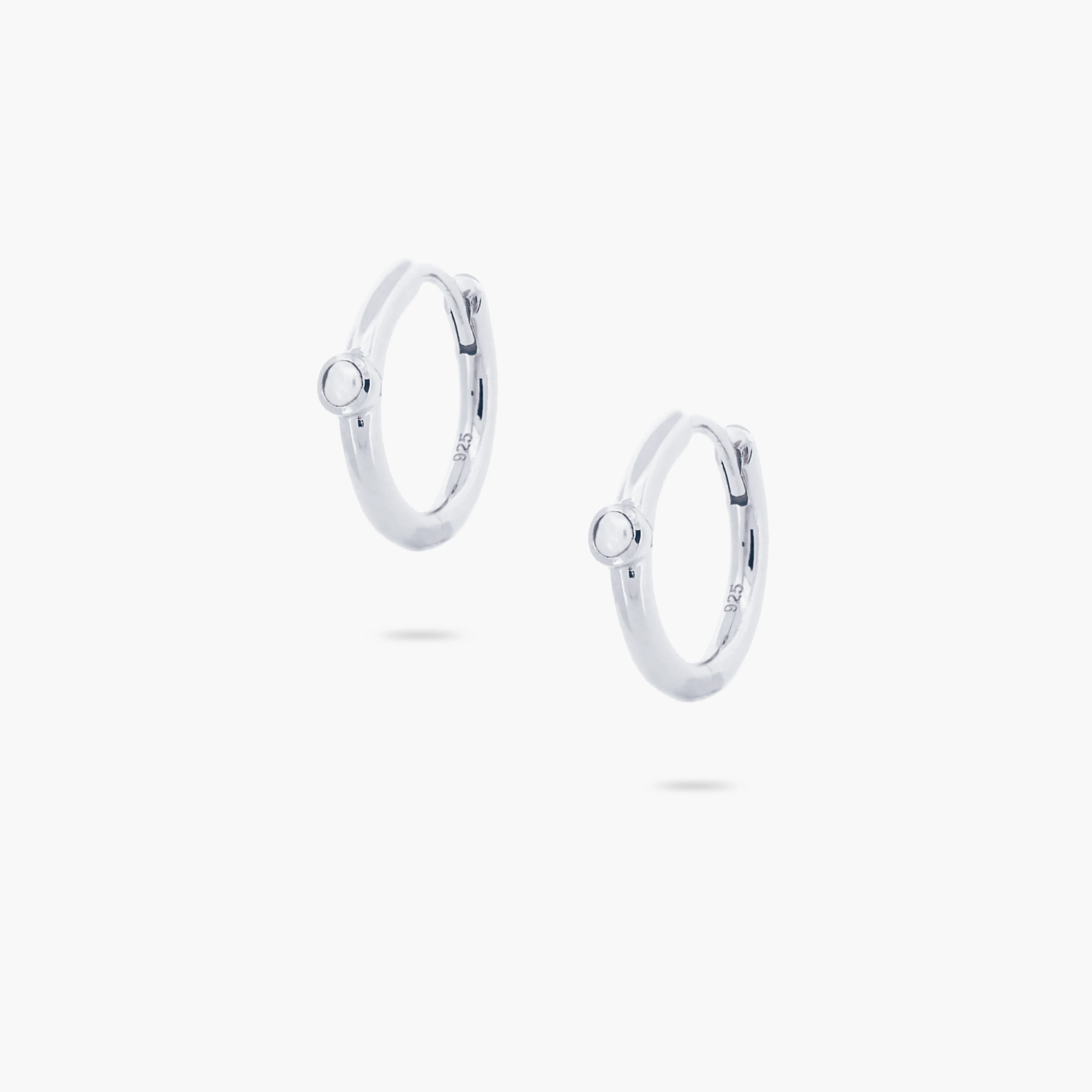 Amare Wear Freshwater Pearl Huggie Hoops