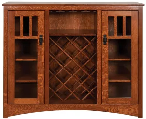 Amish Handcrafted Wine Cabinet