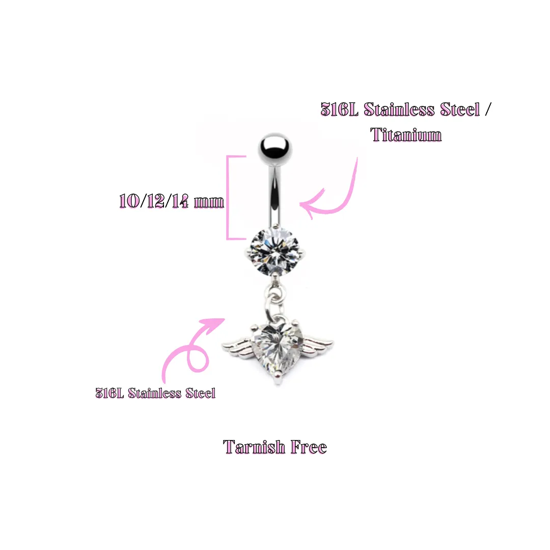 Angel Belly Button Piercing