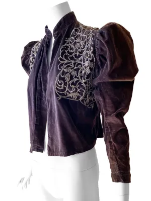 Antique Embellished Velvet Jacket