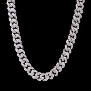 Aporro A® White Gold Iced Cuban Link Chain - 19mm [SHIP TO THE US ONLY]