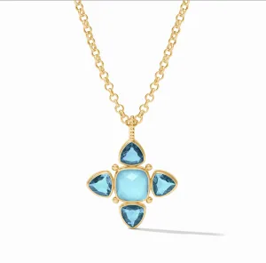 Aquitaine Pendant - Iridescent Capri Blue