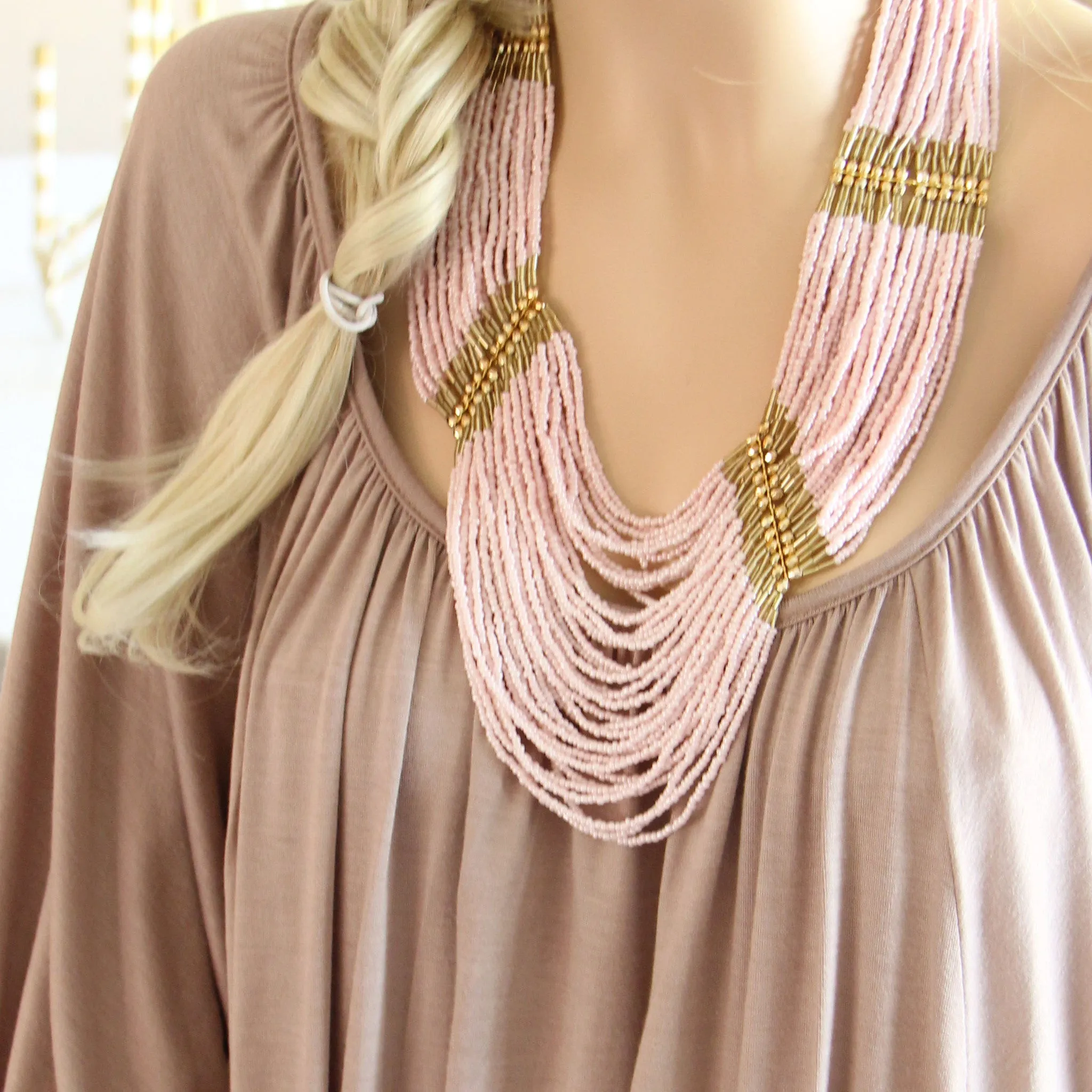 Arizona Stone Necklace in Pink