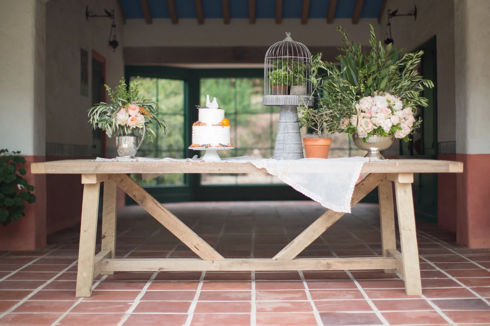 artisan trestle dining table - Found&Made