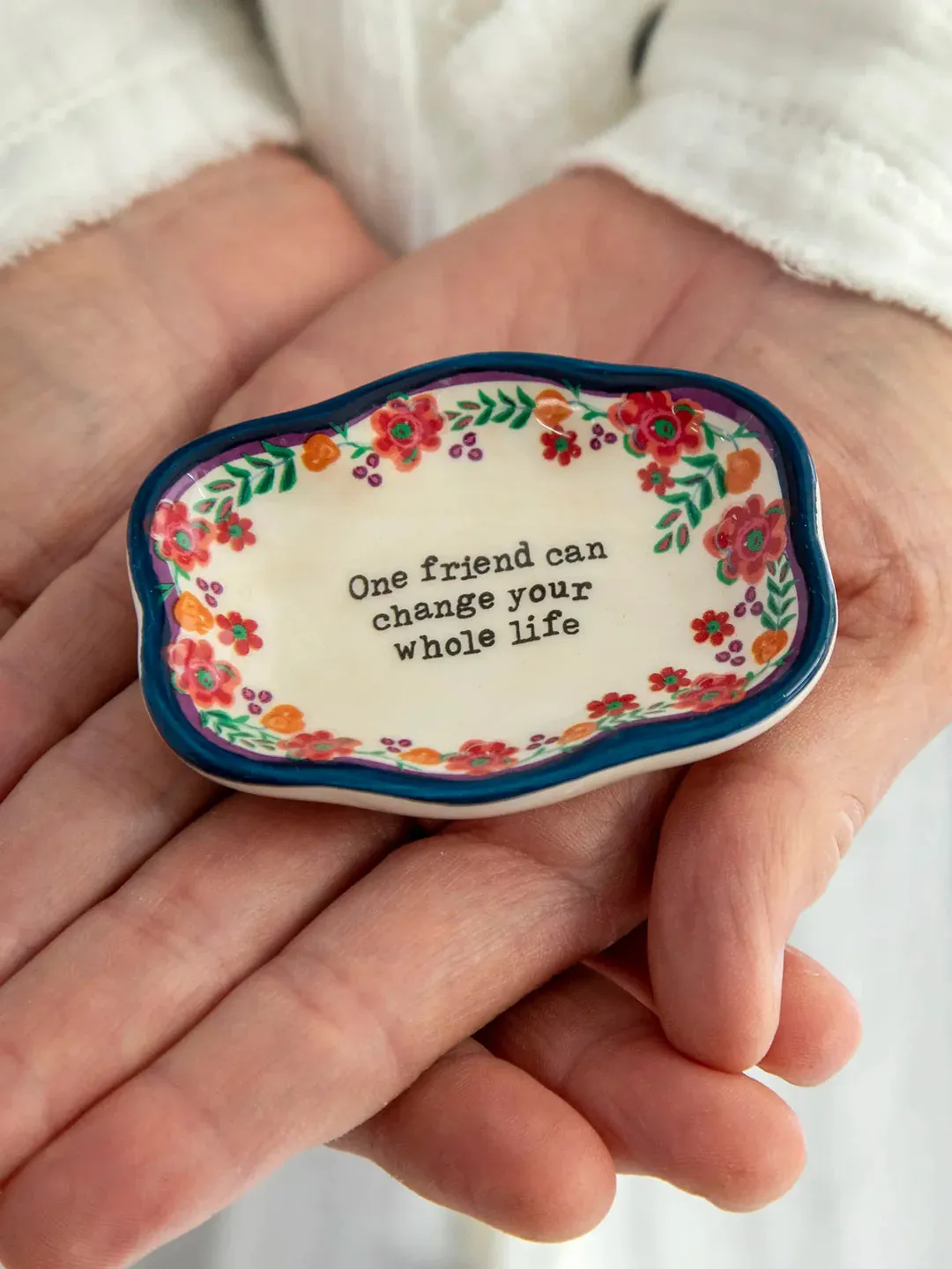 Artisan Trinket Dish in One Friend