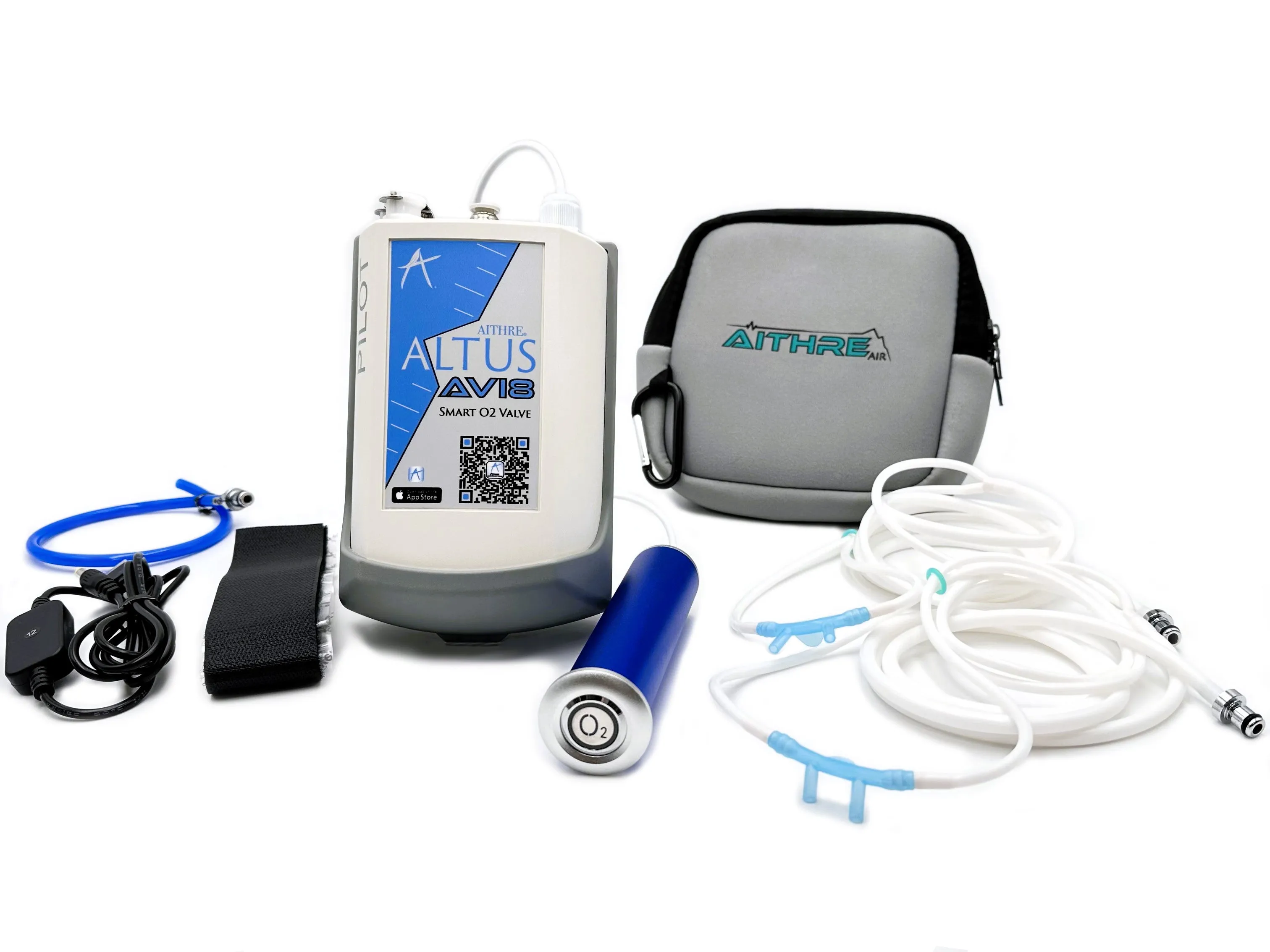 AVI8 2-Place Smart O2 Valve with 925L Bottle and Altus Meso