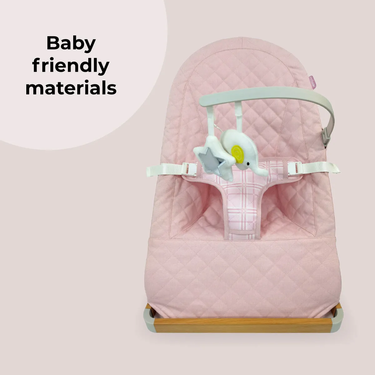 Baby Bouncer - Pink Plaid