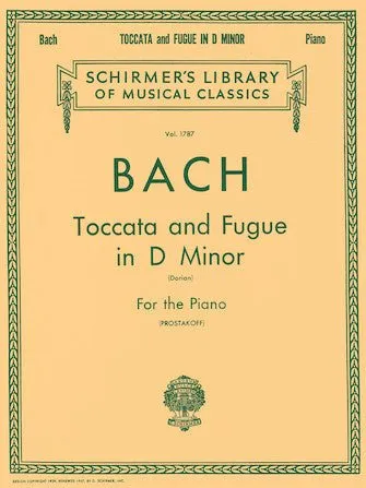 BACH Toccata and Fugue in D minor Vol 1787