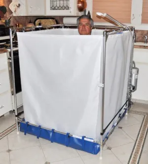 Bariatric Fawssit Portable Shower (46"w x 46"d x 44"h)