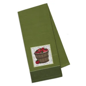Barrel of Apples Embellished Hand Towel